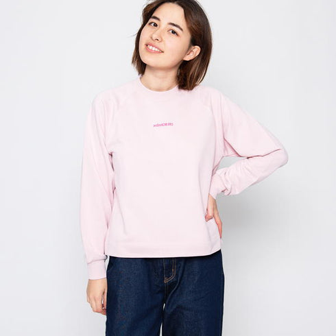 【spiritoso】バックプリントラグランスウェット