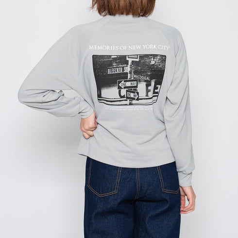 【spiritoso】バックプリントラグランスウェット