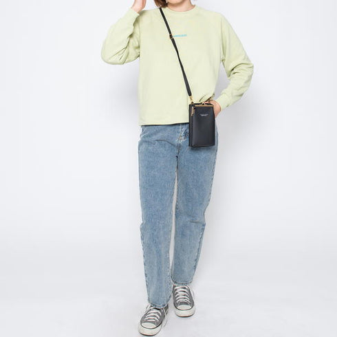 【spiritoso】バックプリントラグランスウェット