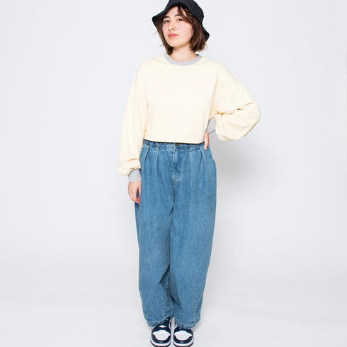 【spiritoso】ラバープリントショートスウェット