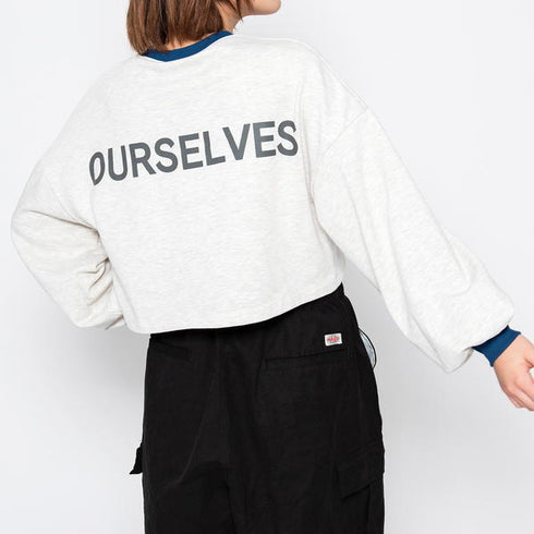 【spiritoso】ラバープリントショートスウェット