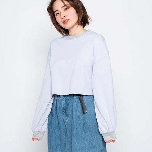 【spiritoso】ラバープリントショートスウェット