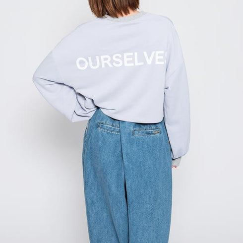 【spiritoso】ラバープリントショートスウェット