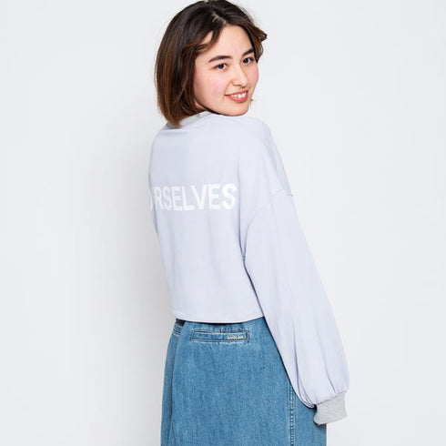 【spiritoso】ラバープリントショートスウェット