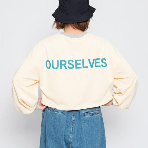 【spiritoso】ラバープリントショートスウェット