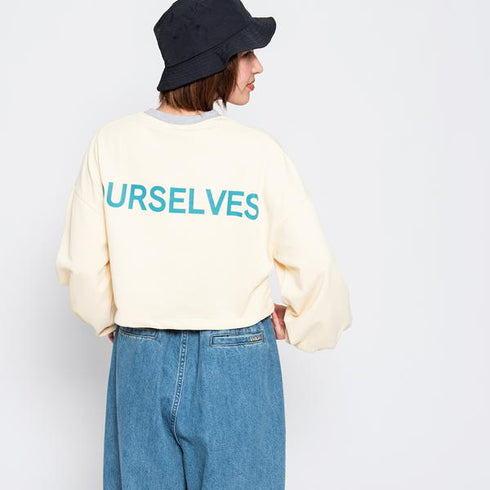 【spiritoso】ラバープリントショートスウェット