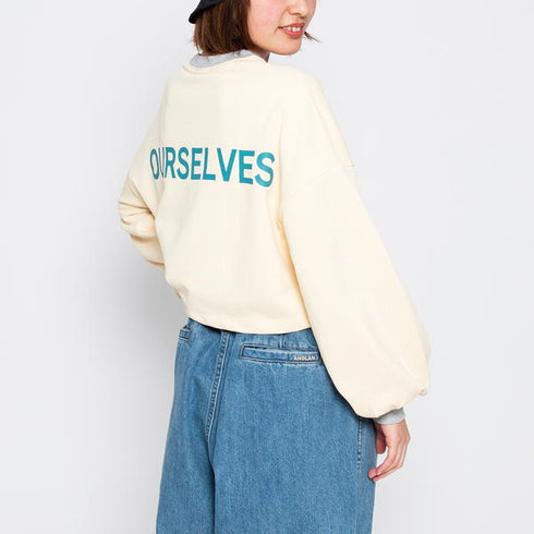 【spiritoso】ラバープリントショートスウェット