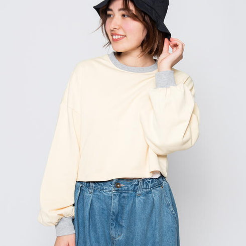 【spiritoso】ラバープリントショートスウェット