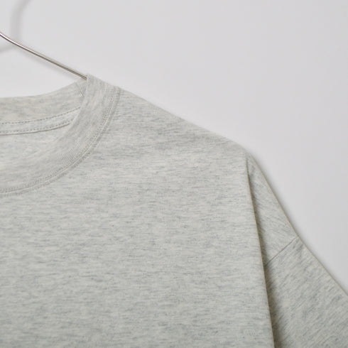 【spiritoso】コットン無地ベーシック半袖ショート丈Tシャツ