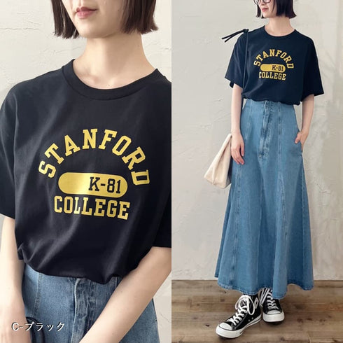 【spiritoso】カレッジアソートTシャツ