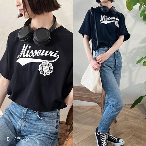 【spiritoso】カレッジアソートTシャツ