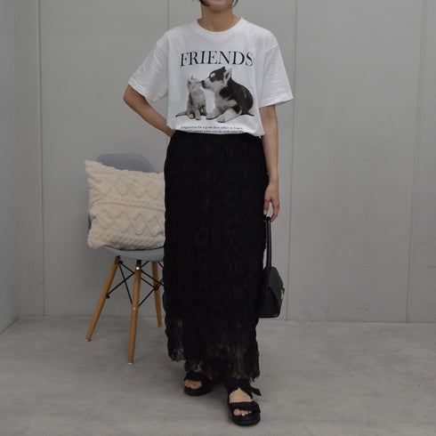 【spiritoso】FRIENDS シートプリントTシャツ