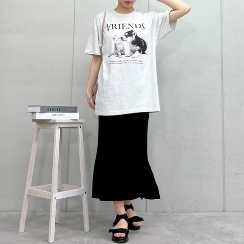 【spiritoso】FRIENDS シートプリントTシャツ