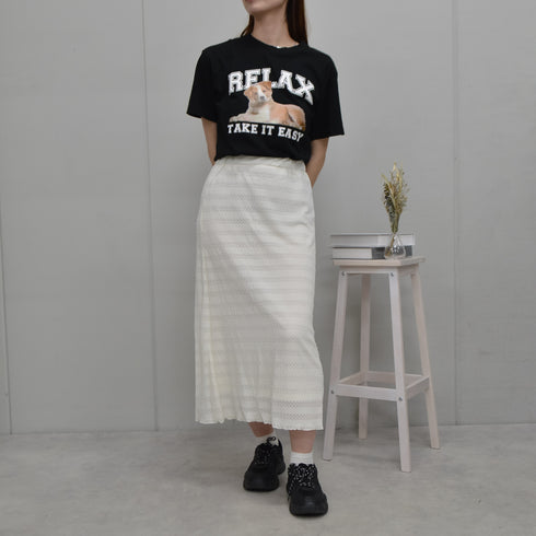 【spiritoso/スピリトーゾ】RELAX シートプリントTシャツ