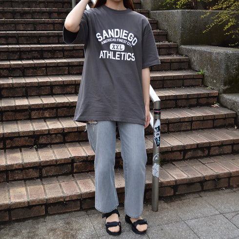 【spiritoso】SANDIEGOカレッジプリントTシャツ