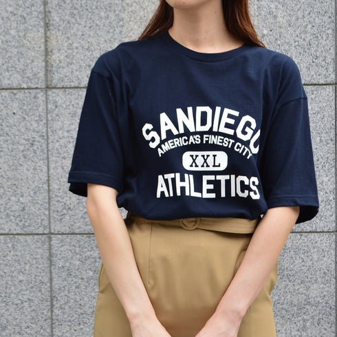 【spiritoso】SANDIEGOカレッジプリントTシャツ