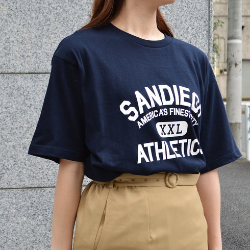 【spiritoso】SANDIEGOカレッジプリントTシャツ