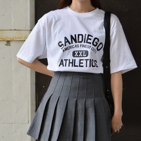 【spiritoso】SANDIEGOカレッジプリントTシャツ
