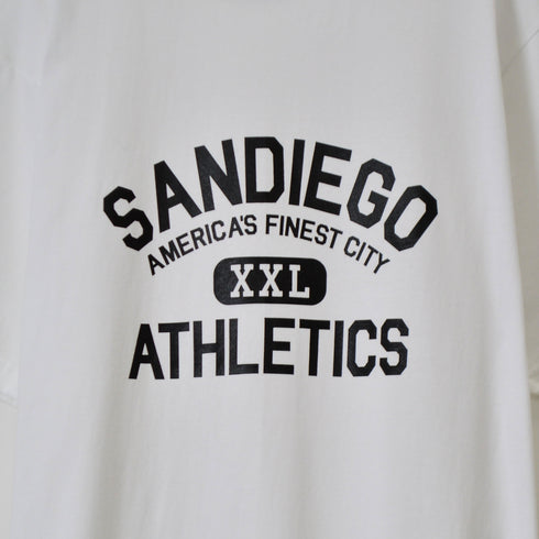 【spiritoso】SANDIEGOカレッジプリントTシャツ