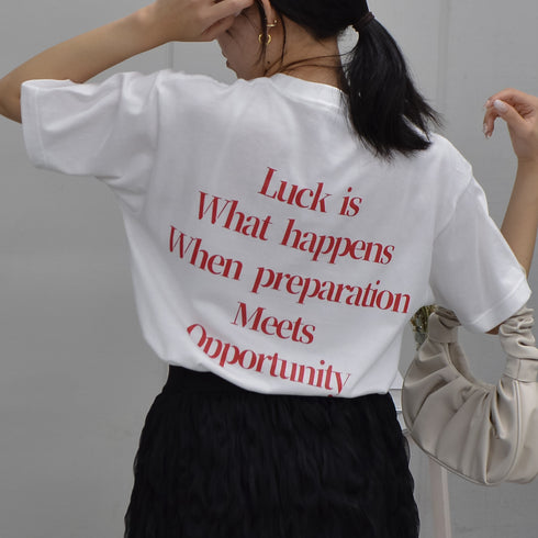 【spiritoso】メッセージプリントTシャツ