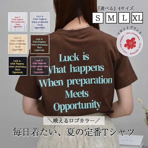 【spiritoso】メッセージプリントTシャツ