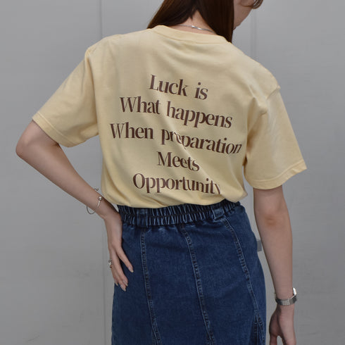 【spiritoso】メッセージプリントTシャツ