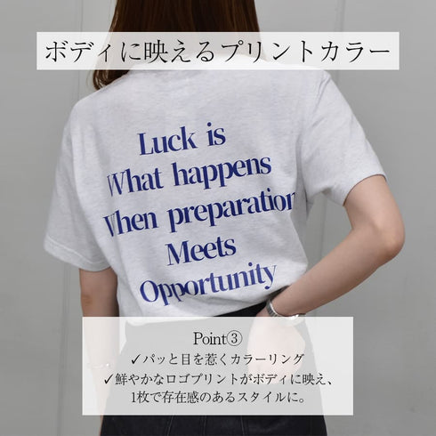 【spiritoso】メッセージプリントTシャツ