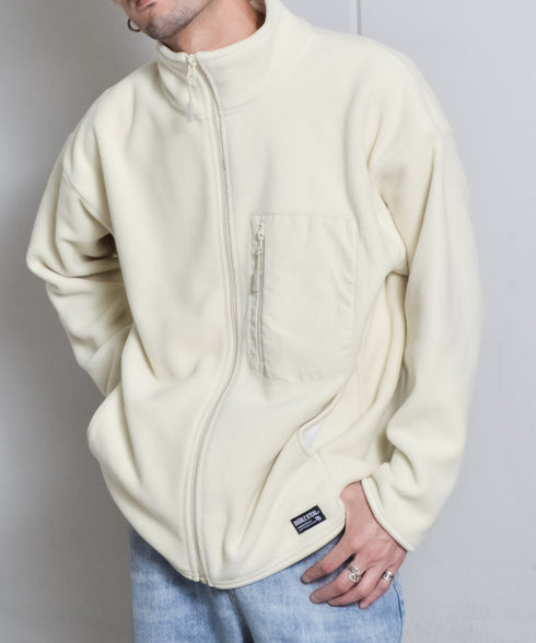 【DOUBLESTEAL】ネーム付きフリースフルジップスタンドジャケット