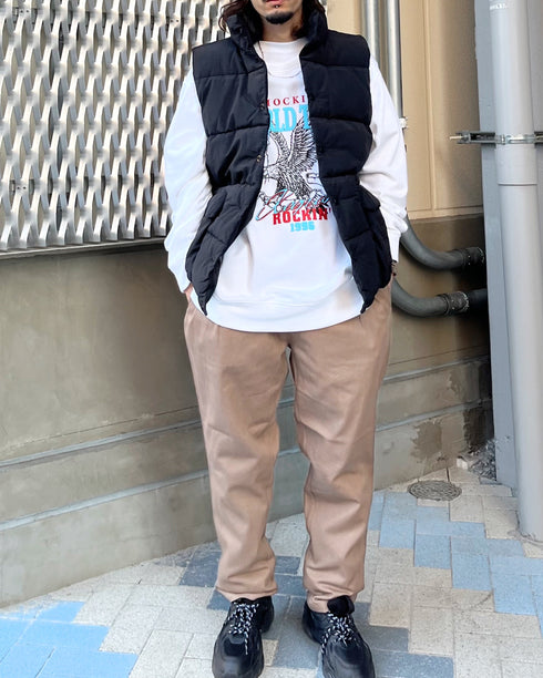 【MODISH GAZE】WORLD TOUR バンド風デザイン裏毛スウェット