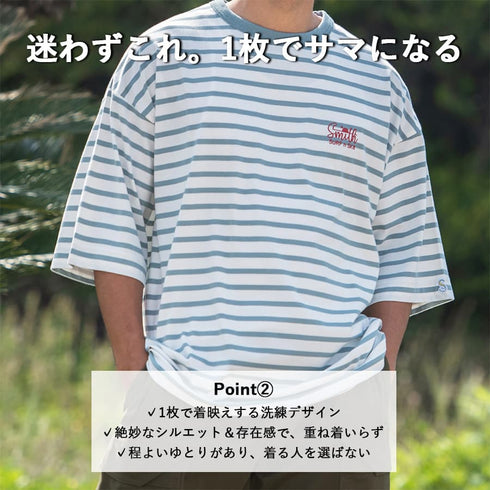 【SUNNY SMITH】 Cool Smith BD Logo Emb SS Tee