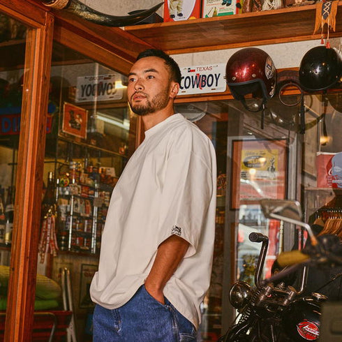 【SUNNY SMITH】 Heavy Smith Emb Logo SS Tee