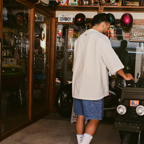 【SUNNY SMITH】 Heavy Smith Emb Logo SS Tee