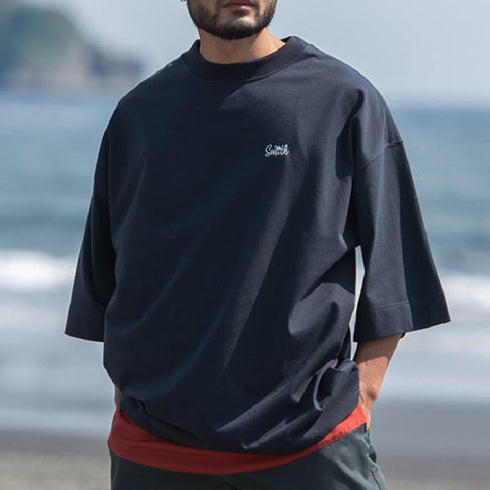 【SUNNY SMITH】 Heavy Smith Palms Emb SS Tee