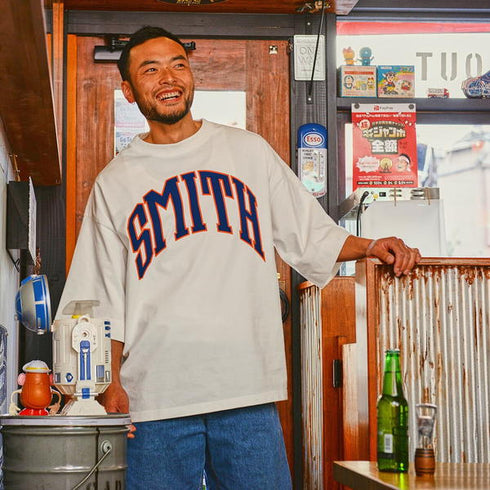 【SUNNY SMITH】 Heavy Smith School Logo SS Tee