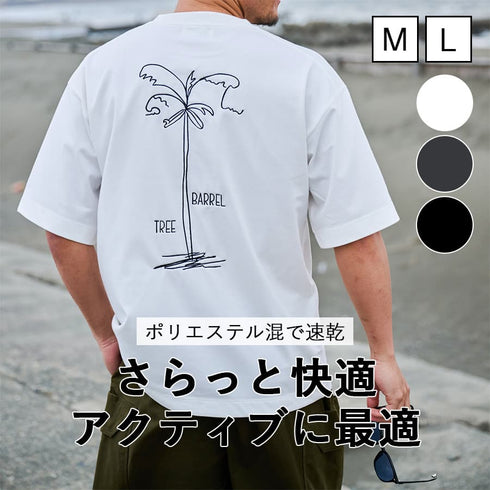 【SUNNY SMITH】11.6ウルトラヘビーオンス Heavy Smithヤシの木柄 両面刺繍Tee