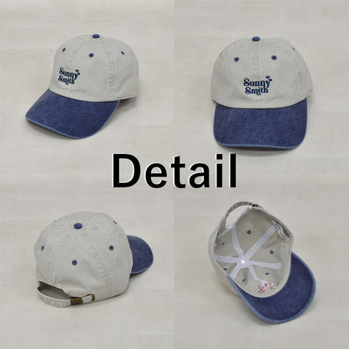 【SUNNY SMITH】ヤシの木ロゴ刺繍ピグメント バイカラーCap