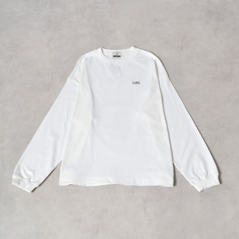 【SUNNY SMITH】ヤシの木柄 両面刺繍ロングスリーブTシャツ