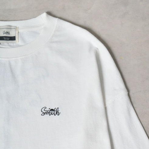 【SUNNY SMITH】ヤシの木柄 両面刺繍ロングスリーブTシャツ