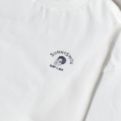 【SUNNY SMITH】Smith Signature ワンポイント刺繍ロングスリーブTシャツ