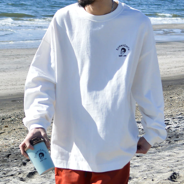 【SUNNY SMITH】Smith Signature ワンポイント刺繍ロングスリーブTシャツ
