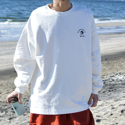 【SUNNY SMITH】Smith Signature ワンポイント刺繍ロングスリーブTシャツ