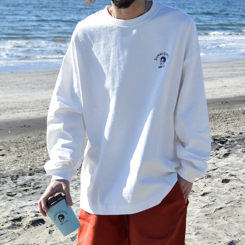 【SUNNY SMITH】Smith Signature ワンポイント刺繍ロングスリーブTシャツ