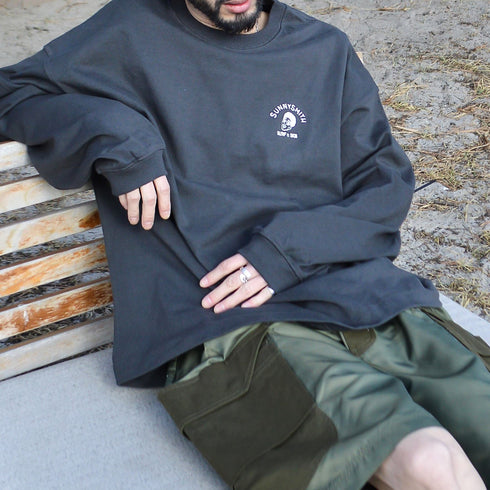 【SUNNY SMITH】Smith Signature ワンポイント刺繍ロングスリーブTシャツ