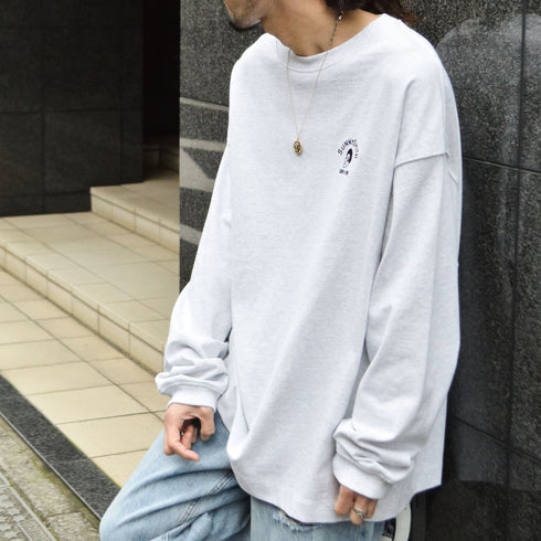 【SUNNY SMITH】Smith Signature ワンポイント刺繍ロングスリーブTシャツ