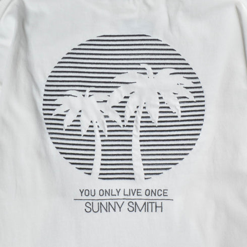【SUNNY SMITH】11.6ウルトラヘビーオンス Heavy Smith刺繍ロゴTシャツ