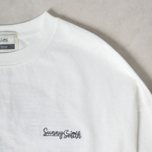 【SUNNY SMITH】11.6ウルトラヘビーオンス Heavy Smith刺繍ロゴTシャツ