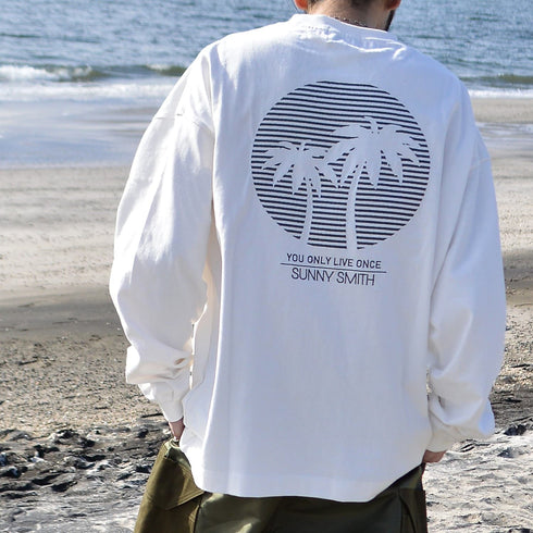 【SUNNY SMITH】11.6ウルトラヘビーオンス Heavy Smith刺繍ロゴTシャツ