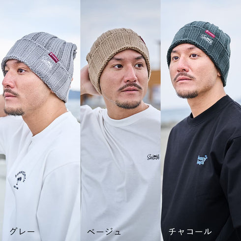 【SUNNY SMITH】 OGロゴ刺繍 ニット帽