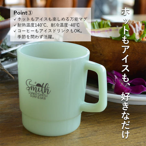 【SUNNY SMITH】 OGロゴ ヴィンテージ風 マグカップ