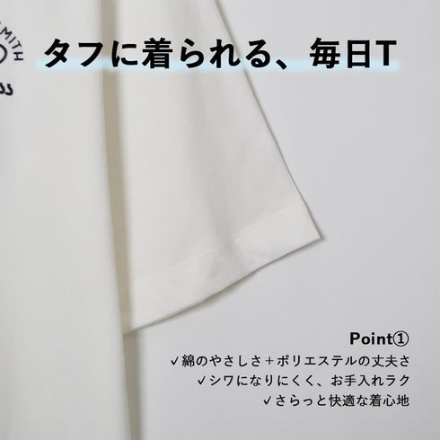 【SUNNY SMITH】 GODDESS embroidery Tee